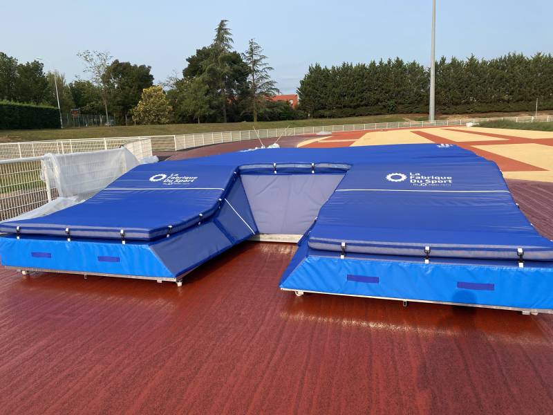 Vue de face du matelas pour perche simple entrée