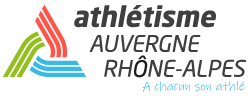 Logo de la ligue auvergne rhones-alpes d'athlétisme 